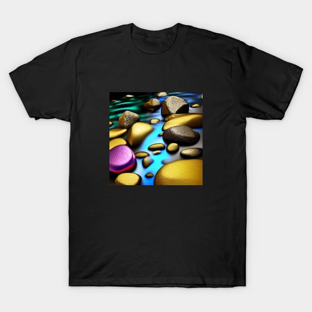 River Rocks for Relaxation T-Shirt by ArtistsQuest